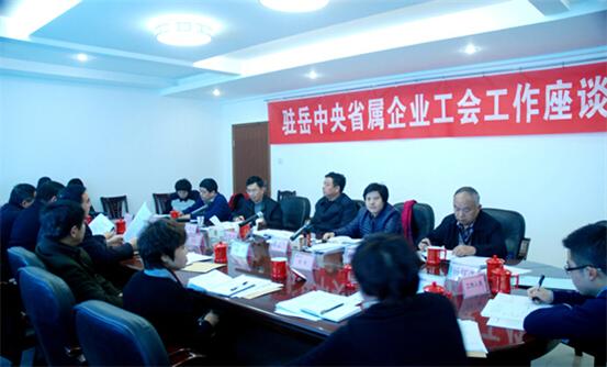 駐岳中央省屬企業(yè)工會(huì)工作座談會(huì)在公司召開(kāi)