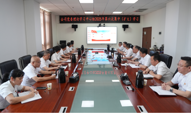 中國化學(xué)四化建舉行黨委理論學(xué)習(xí)中心組2025年第六次集中（擴大）學(xué)習(xí)